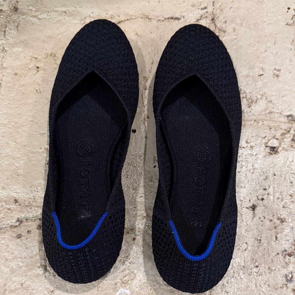 Rothy's Black Ballet Flats